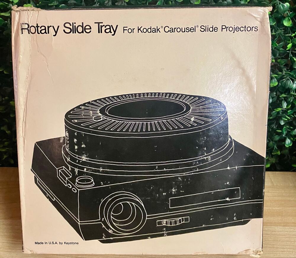 Vintage Rotary Slide Tray